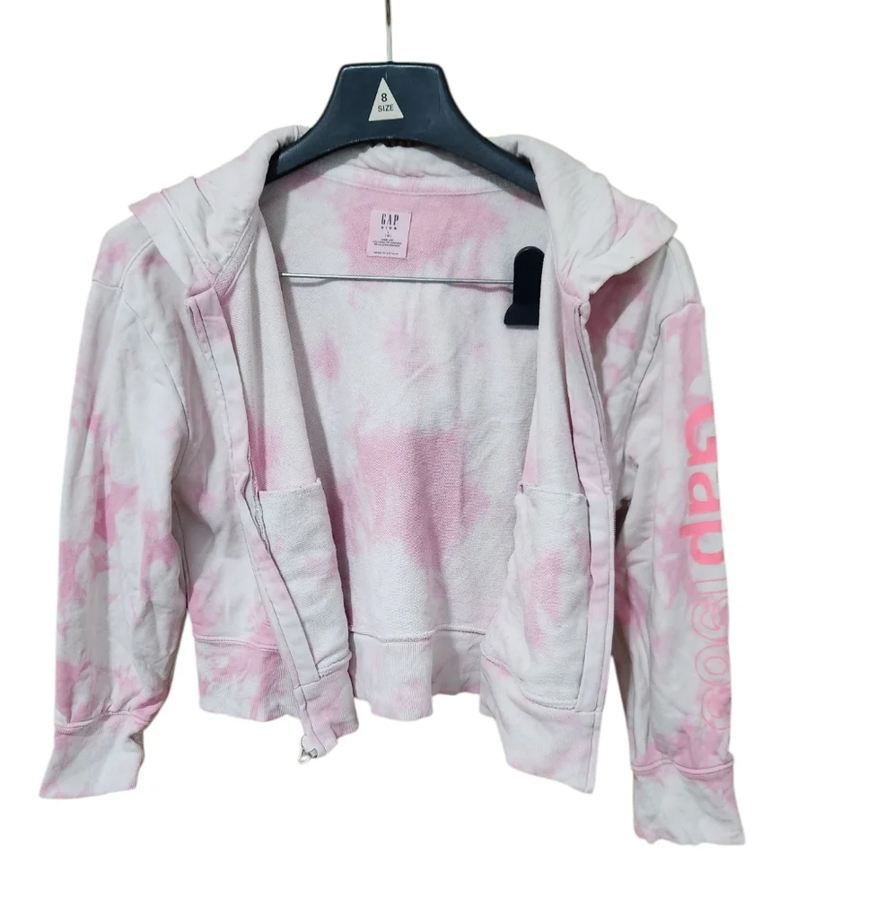GAP Kids Pink Tie-Dye Hoodie Sweatshirt Size 10